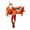 Montura para Caballo de Vaqueta Sencilla Cola de Pato