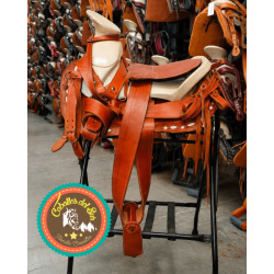 Montura para Caballo de Vaqueta Sencilla Cola de Pato