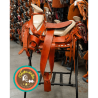Montura para Caballo de Vaqueta Sencilla Cola de Pato