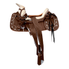 Montura para Caballo Redonda de Vaqueta Sencilla