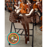 Montura para Caballo Redonda de Vaqueta Sencilla