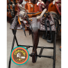 Montura para Caballo Cuadrada de Vaqueta Sencilla