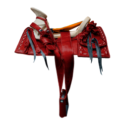 Montura para Caballo Cuadrada de Vaqueta Sencilla
