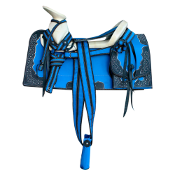 Montura para Caballo Cuadrada de Lona con Cantinas