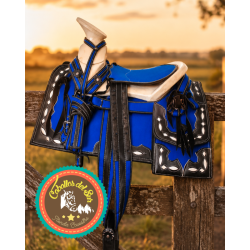 Montura para Caballo Cuadrada de Lona con Cantinas