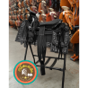 Montura para Caballo Cuadrada de Lona con Cantinas