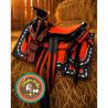 Montura para Caballo Cuadrada de Lona con Cantinas