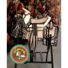 Montura para Caballo Cuadrada de Lona con Cantinas