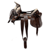 Montura para Caballo Cola de Pato de Vaqueta Sencilla