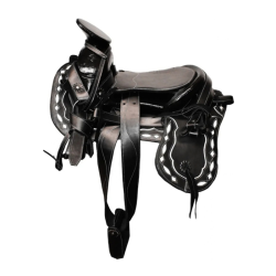 Montura para Caballo Cola de Pato de Vaqueta Sencilla