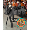 Montura para Caballo Cuadrada de Cuero Recuperado