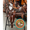 Montura para Caballo de Vaqueta Cola de Pato con Asiento