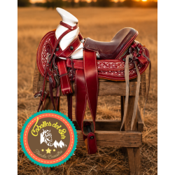 Montura para Caballo de Vaqueta Cola de Pato con Asiento