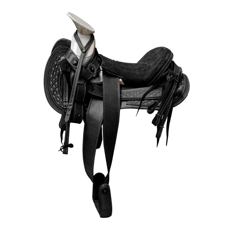 Montura para Caballo de Vaqueta Cola de Pato con Asiento
