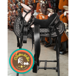 Montura para Caballo de Vaqueta Cola de Pato con Asiento