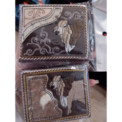 Cartera charra navajeada para caballero