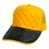 Gorra vaquera buchona con piel cincelada
